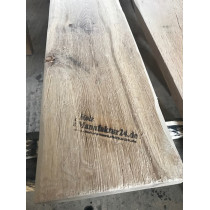 Eichenbohle, Brett, Tischplatte, Struktur, gebürstet, Naturbelassen, Branding 150x20x3,5cm